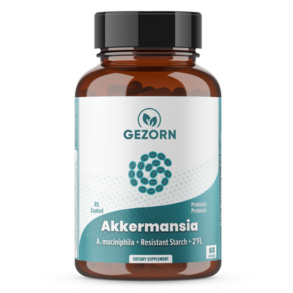 GEZORN Akkermansia muciniphila Daily Probiotic with PureHMO Prebiotic for Weight Management